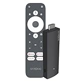 STRONG - 2K Android TV-Streaming-Stick - Leap-UNA - Wi-Fi 5 - Chromecast Built-in - Kompatibel mit Google Assistant - Bluetooth - Einfache Installation - Schwarz