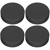 VANZACK Eishockey Pucks, Inline Hockey Puck Street Hockey Puck Spiel Trainings Pucks Gummi-Trainingspucks für Erwachsene und Kinder 4 Stück (Schwarz)