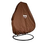 Home Deluxe - Regenabdeckung Cape Twin - Braun |⌀ 232 cm, Abdeckung für Gartenmöbel, Abdeckplane