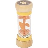 Small Foot Regenmacher Rassel „Safari“, faszinierendes Sinnesspielzeug aus Holz, für Kinder ab 6 Monaten, 12458