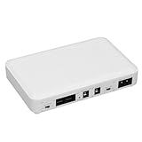 Fafeicy Mini-USV-Batterie-Backup, Unterbrechungsfreie Stromversorgung, 8000 MAh, für Router-Modem mit 5 V, 9 V, 12 V, 15 V, 24 V Ausgang, POE-Unterstützung, Kurzschlussschutz (EU-Stecker)