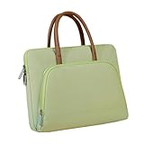 Ajalcsvs Dünne Laptoptasche, Arbeitstasche Leichte Tragetasche fürs Büro(LightGreen,13-13.3 inch)