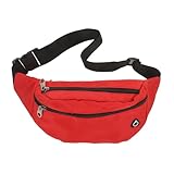 ibasenice Pack Pack Sport Gürteltasche Kleine Wandergürteltasche Outdoor Lauf Schultertasche Hüfttasche Gürtel Für Über Schmale Riemen Hüfttaschen Tragbare Umhängetasche Nylon Rot