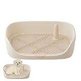 Innen- -Box – Katzentoilette für Hunde, Tablett für Hunde | rutschfeste Padhalter, abnehmbares Netzgitter, Hundetoilette für Katzentoilette im Freien