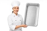 FORCEMAN Robuste Aluminiumfolien-Tablett, 500 mm x 300 mm x 80 mm, großer Einweg-Bräter zum Kochen, Backen, Catering, Grillen, Partys und zur Aufbewahrung von Lebensmitteln (großes Fassungsvermögen