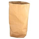 VEPATIM 25 Papiersäcke Papierbeutel kompostierbar 70L | 550x850+200mm 2-lagig stark braun