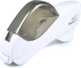 Rapesco 1445 SupaCut Klebebandspender mit 2 Klebebandrollen, Weiß