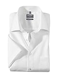 OLYMP Herren Businesshemd Langarm Luxor,Einfarbig,Comfort fit,New Kent,Weiss 00,46