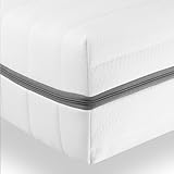 Sleepneo - Orthopädische 7 Zonen Matratze 100x200 - Höhe ca. 18cm - Härtegrad H3 & H4 - Kaltschaummatratze ergonomisch stützend - Oeko TEX & CertiPUR Zertifiziert