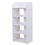 Zerodis 5-lagiges Schuhregal, Organizer aus PVC-Platten mit Viel Platz für Wohnzimmer, Schlafzimmer, Büro und Flur