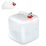 MAKACTUA BPA-frei Faltbarer Wasserbehälter 20 Liter, Wasserkanister Wasserbeutel für Notfall, Prepper, Krisenvorsorge, Notfallausrüstung, Krisenvorbereitung, Krisenvorrat, Blackout, Survival