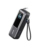 Anker Zolo Power Bank (25K, 165W, Built-In USB-C and Retractable Cable) High-Speed Portable Charger, 1 USB-C, 1 USB-A, Battery Pack for iPhone 16/15/15 Pro/15 Pro Max/15 Plus, MacBook, Galaxy and More