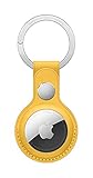 Apple AirTag Schlüsselanhänger aus Leder - Sonnengelb