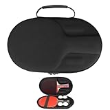 GZBMEZS Tischtennisschlägertasche, kompakte Tischtennis-Tasche, staubdicht, hart, schützend, tragbar, mit Reißverschluss, für Zubehör, Ausrüstung, Sport, Fitnessstudio, Outdoor, Reisen, Herren und