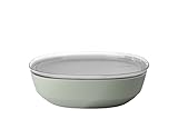 Mepal – Servierschale mit Deckel Silueta – Spülmaschinen- und mikrowellenfest – Salatschüssel – Tapas Teller – Geschirr – 4000 ml – Nordic sage