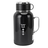 MENDUNER Kessel Elektrische Reise 1300 Ml 304 Heißer Stahlstahlkessel für Ein Auto mit Einer Kaffee -Tee -LED Display