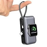 Mini Power Bank 5000mAh, PD20W Powerbank Schnellladen mit Integriertem USB C Kabel, Powerbank Klein Leicht Tragbares Ladegerät für Apple Watch Series 2-11/SE 1-3/Ultra 1-3, iPhone 17 16 15, Samsung