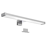 B.K.Licht I LED Spiegellampe I Badlampe I Schminklicht I Badezimmer-Leuchte I Schrankleuchte I Spiegelschrank Leuchte I Klemmleuchte I neutral-weiß I IP44 spritzwassergeschützt I Produktlänge: 40 cm
