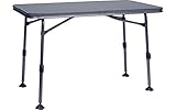 BERGER Molveno Campingtisch - Klapptisch Höhenverstellbar 115 x 70 cm Alu Campingtisch Klappbar Camping Tisch Gartentisch Klappbar - Falttisch Esstisch Balkon Klapptisch Garten Terrasse