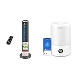 Levoit 23dB Leiser Turmventilator, Ventilator mit Kühlung+Dual 200S - 3L Smart Luftbefeuchter2,5L Mini Luftbefeuchter2,5L Mini Luftbefeuchter