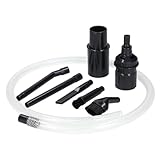 McFilter | Univeral Staubsaugerdüse-Set PC-Reinigungsset | Rohranschluss Ø 32/35 mm, 8-teilig, schwarz, Staubsaugerdüse mini, Fugendüse, Staubpinsel, Schlauchverlängerung, Adapter | für Computer, Auto