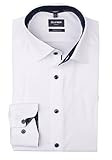 OLYMP Luxor modern fit Hemd Langarm New Kent Kragen Faux weiß