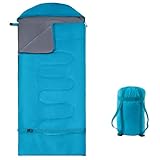 COTINSE Camping Schlafsack Wasserabweisend für Kinder (150+30x75cm) - Ultraleichter Reiseschlafsack mit Verstellfunktion - Atmungsaktiver Komfort für Camping, Outdoor, Strand & Indoor