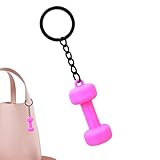 Fitness-Schlüsselanhänger, Mini-Hantel-Anhänger | Langhantel-Schlüsselanhänger Für Sport, Krafttraining, Gewichtheben – Metall-Sportanhänger Für Bodybuilding, Powerlifting, Gym-Accessoire, Training