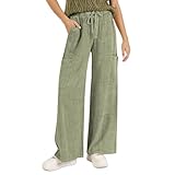 Generisch Damen Hosen Mode Sommerhosen Baumwolle Cargohosen Leichte Frau Jogginghose Einfarbige Bequem Wanderhose Sale Anzughose Sweatpants Kurzgrößen Hose Mit Gummizug Prime Armeegrün S