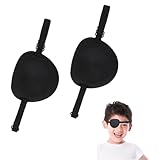 2 Stück Augenklappen Augenklappe für Erwachsene und Kinder bequeme Augenklappen Verstellbare Augenklappe für Linke Oder Rechte Augen Amblyopie Erholungsphase Nach