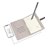 Yanmis Smart Pen und Notebook, BT5.0 SmartPen Writing Set Unterstützt die Echtzeit -Synchronisierung von OCR -Textkennung für die Digitalisierung, Speicherung und Freigabe von (Black)