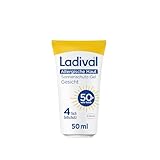 Ladival Sonnenschutz Gel Gesicht LSF 50+ - Sonnencreme für allergische Haut, bei Sonnenallergie & Mallorca-Akne, wasserfest, mit 4-fach Zellschutz und Photolyase, 50ml