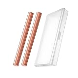 RRRST 10PCS Rein Kupferstäbe 5mm x 100mm, Länge 100mm, Durchmesser 5mm, Kupferreinheit 99.9%, Rundstab aus reinem Kupfer für Handwerk DIY Schmuck Modell