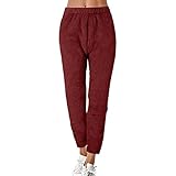 FASLOLSDP Thermohose Damen Winter Lang Stretchose Winter Stretchy Haushose Thermohosen Plus Samtdicke Thermounterhosen Funktionsleggings Trockenanzug Unterzieher