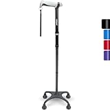 Vierfuß Spazierstock Gehstock, Gehstock mit Ergonomischem Griff und Anmutiger 4-Zinken-Basis, Verstellbare Gehstöcke für Rechts- Oder Linkshänder, Männer, Frauen und Senioren (Schwarz)
