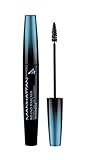 Manhattan No End Mascara Waterproof, Wasserfeste Wimperntusche für endlos lange Wimpern mit ultimativem Volumen, Farbe Black 1010N, 1 x 8ml
