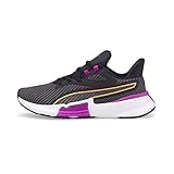 PUMA Damen PWRFrame TR WN's Gymnastikschuh, Black-Deep Orchid-Neon Citrus, 41 EU