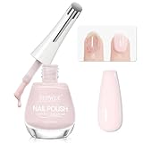 SUPWEE Nagelhärter mit Farbe, 16ML Strengthener Nail Polish Schnelltrocknend Rillenfüller für Nägel Tägliche Pflege für Brüchige Nägel und Wachstumsunterstützung Natürlicher Glanz