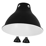 WHAMVOX 3 Stück Reflektierender Heizlampenschirm für Reptilienlampen Kompatibel mit Verschiedenen Terrarien Einfache Montage Sichere Wärmeabdeckung für Schildkröten Eidechsen und Weitere