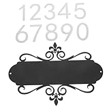 ifundom 1 Satz Wandnummernschild Metall Dekorative Hausnummern Anpassbare Ziffern für Türen Garagen und Briefkästen und Modern für Verschiedene Einsatzorte