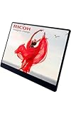 RICOH 150 Mobiler Monitor - OLED Portable Touchscreen Monitor, Ultraleicht (560g), USB-C, DCI-P3, 2 integrierte Lautsprecher, Gehärtetes Glas, AF-Beschichtung (Anti-Fingerprint)