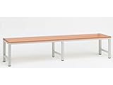 Umkleidebank BxHxT 200x42x30 cm Marke Szagato | Umkleidebank Garderobe, Umkleide Sitzbank, Umkleidebänke, Umkleidesitzbank, Umkleide Fitnessstudio, Fußball Umkleidekabine, Umkleide Bank