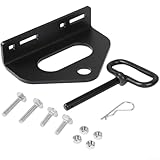 Anhängerkupplung Rasenmäher Haken Kit mit Heavy Duty Stahl Kugelkopf Anhängerkupplung und Kettenrille kompatibel mit Anhängern, Rasentraktoren und ATVs