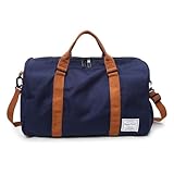 Reisetasche Reisetasche, große Kapazität, for Herren, Handgepäck, Reise-Seesäcke, Wochenendtaschen, Damen, multifunktionale Reisetaschen Travel Bag (Color : Deep Blue)