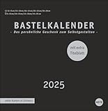 Premium-Bastelkalender schwarz groß 2025: Blanko-Kalender zum Basteln mit extra Titelblatt für eine persönliche Gestaltung. Foto- und Bastelkalender 2025. (Foto-/Bastelkalender Heye)