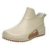 Regenstiefel Unisex，Bequem Atmungsaktiv Gummistiefel ，Angelstiefel FüR MäNner，Wasserdicht Chelsea-Stiefel，Arbeitsstiefel，Kurz Halbhoch Stiefeletten，Outdoor Gartenstiefel，Freizeit Aquaschuhe