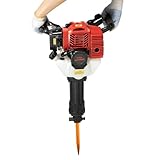 Fyssnn Professional 52CC Benzin Abbruchhammer, 1900W 2-Takt Motor Stemmhammer für Beton, Demolition, Bohrhammerarbeiten – Inkl. Spitzmeißel & Flachmeißel