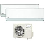 Dual Split Klimaanlage ETHEREA R32 Panasonic Neue Z Serie - 5000+12000 btu A+++ mit WiFi Funktion