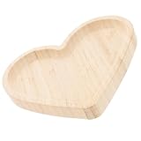 GALPADA Herzförmiges Serviertablett Multifunktionale Snackplatte 30X30cm Großes Obsttablett Langlebiges und Serviergeschirr für Küche und Wohnzimmer