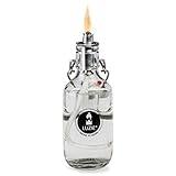 Öllampe Petroleumlampe Lampe Laterne LUZIE | Wiederverschließbar | Kindersicher | Licht für Garten und Balkon | Made in Germany | Set mit Ersatzdocht